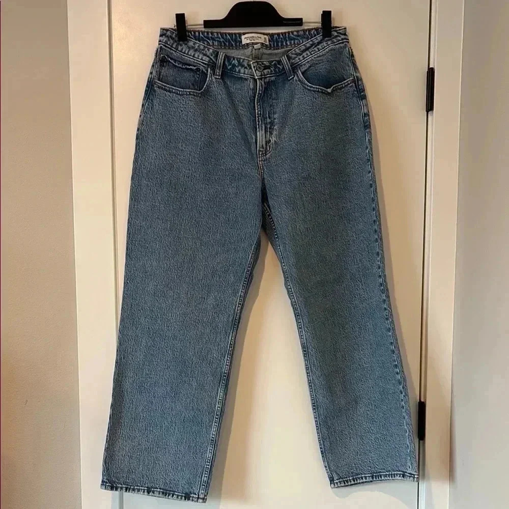 Abercrombie & Fitch Blue Straight Leg Jeans